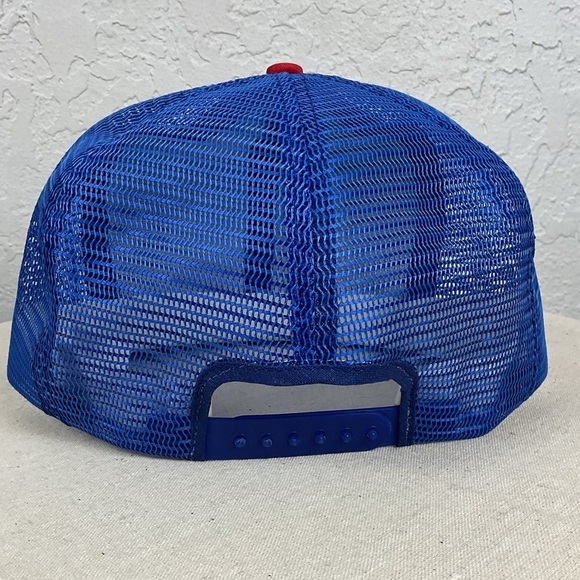 Vintage Texas Rangers Coca Cola MLB Snap Back Adjustable Trucker Flat Brim Hat - Picture 4 of 8